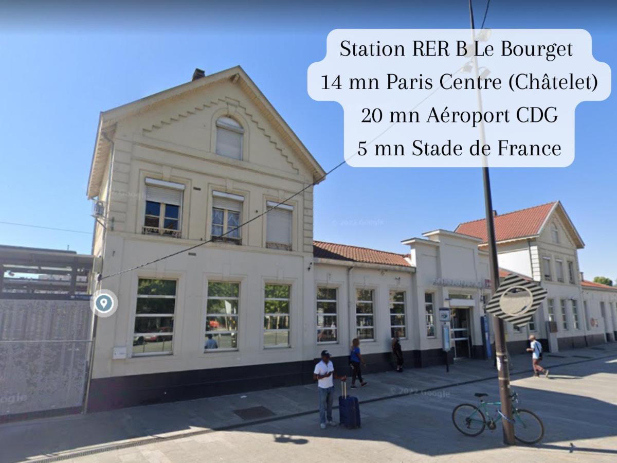 Disponible - Appartement Entier - 10Mn Rer B Aeroport Cdg - Paris Gare Du Nord, T11 Express, Le Bourget, Tout Equipe, Netflix Gratuit, 3 Personnes, 4Eme Etage, Escaliers, Parc Des Expositions, Parking Rue Gratuit Apres 19H دْراسي المظهر الخارجي الصورة